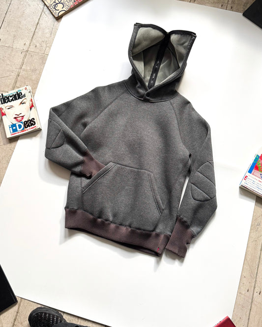 Engineered Jeans 2000s Split Pilot Hood Scuba Hoody (S~M)