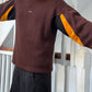 Brown / Orange Mesh Panelled Knit Jumper (M~L)