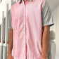 2004 Red Striped Short Sleeve Shirt (~M~)