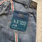 Early 2000s Red/Green Striped Wrap Around Jeans  (30 + 36 + 38 )