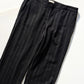Early 2000s Striped Black Bootcut Trousers (30~31)