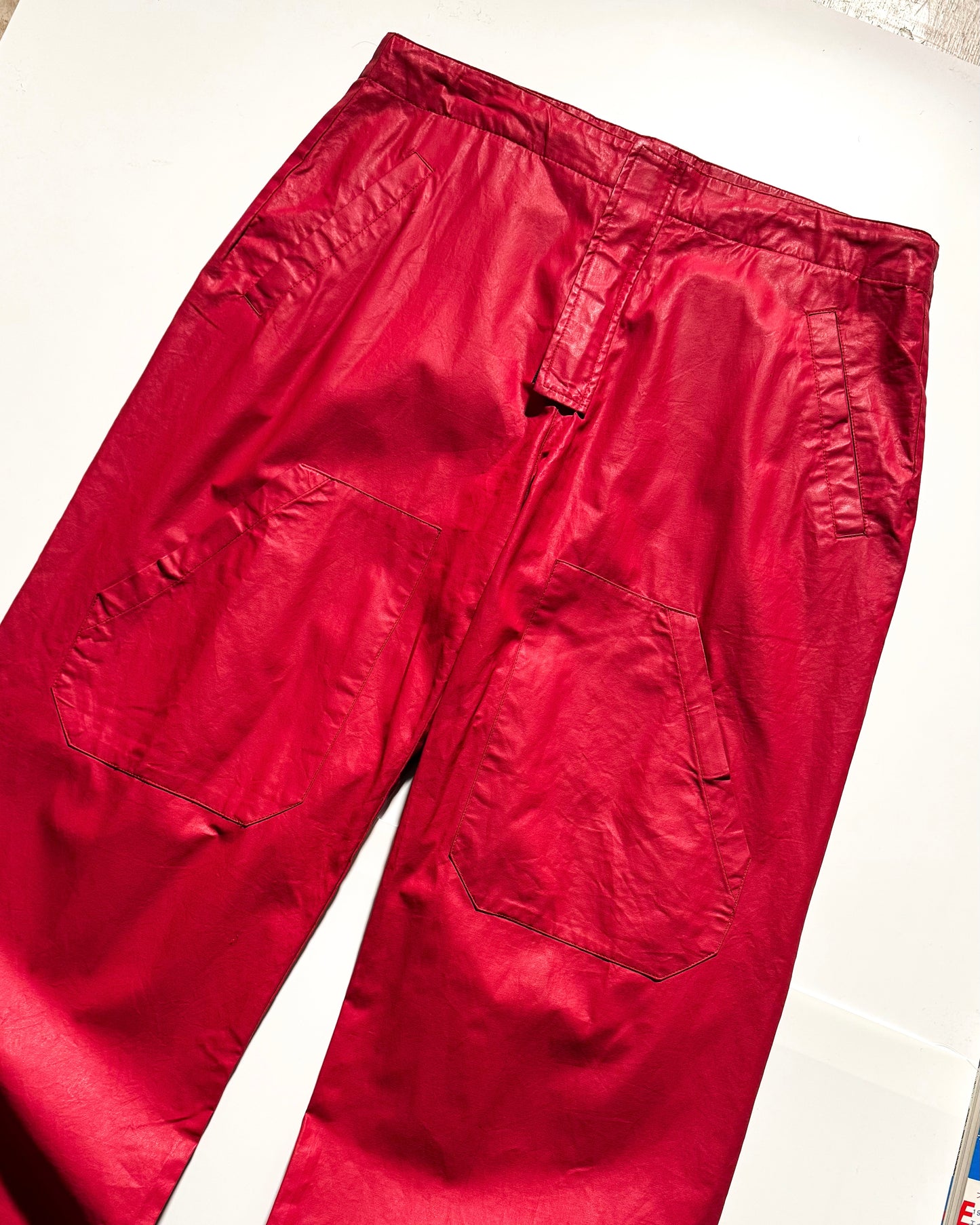 Early 2000s Equipment For Legs Coated Multi Pocket Trousers (32~34)