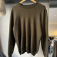 Organic Textured Olive Brown Knit Jumper  (~M~)