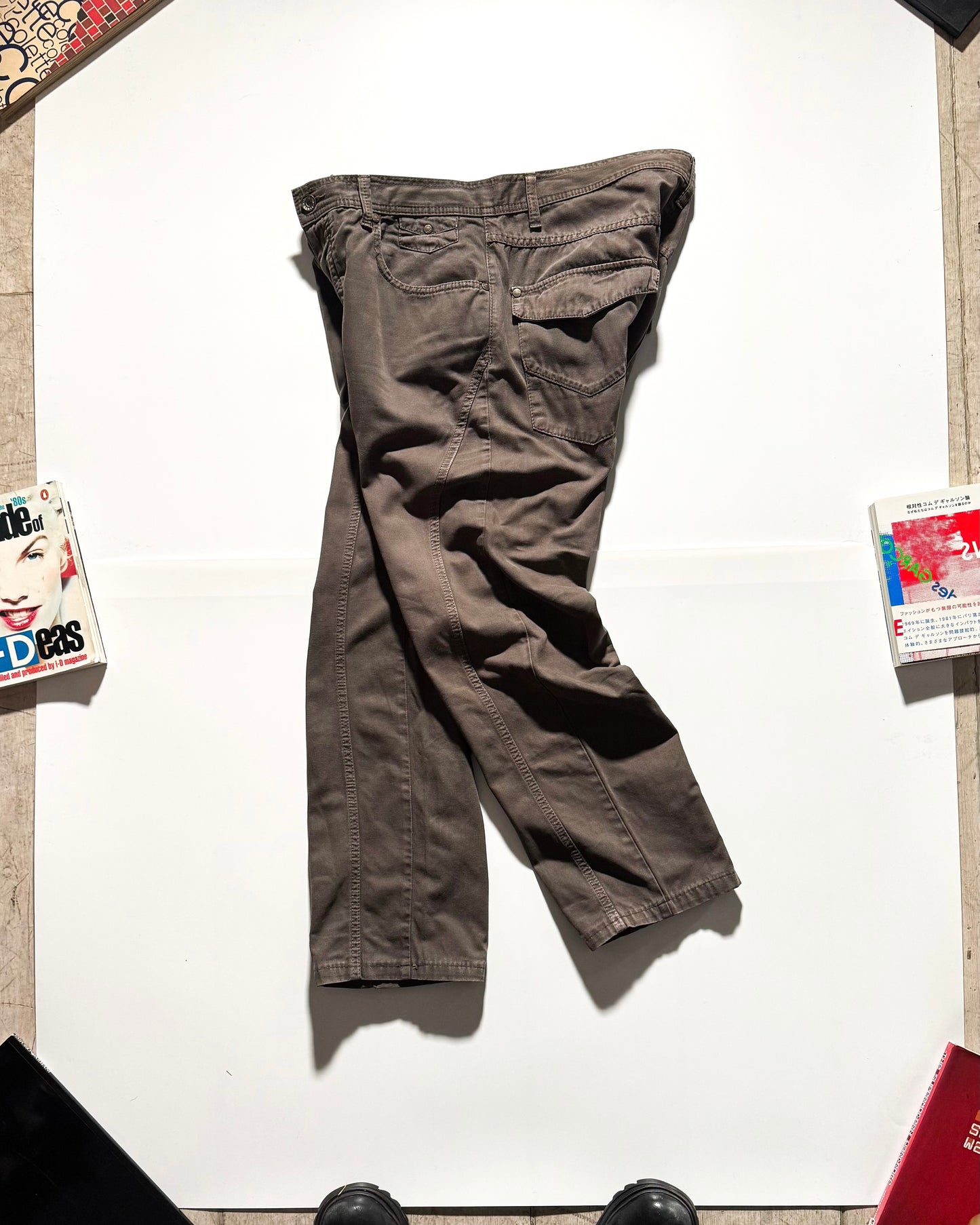 2000s Panelled Khaki Trousers (32~34S)