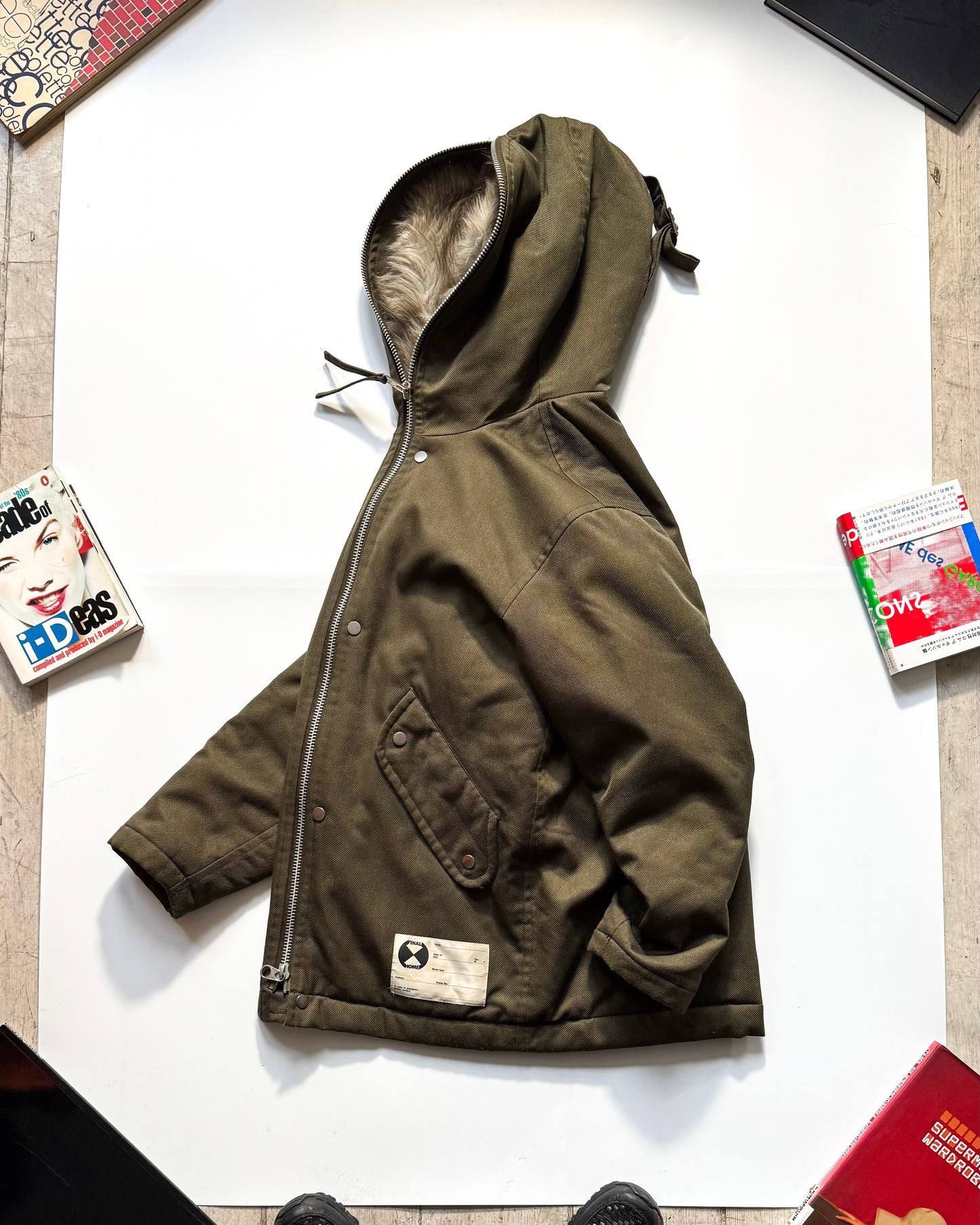 Spring 2000 Faux Fur  Face Full Zip Parka Jacket (~M~)