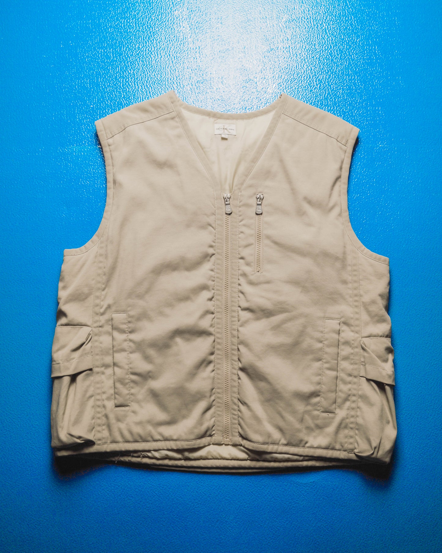 Early 2000s Integrated Backpack  Cargo Tactical Beige Vest (~M~)
