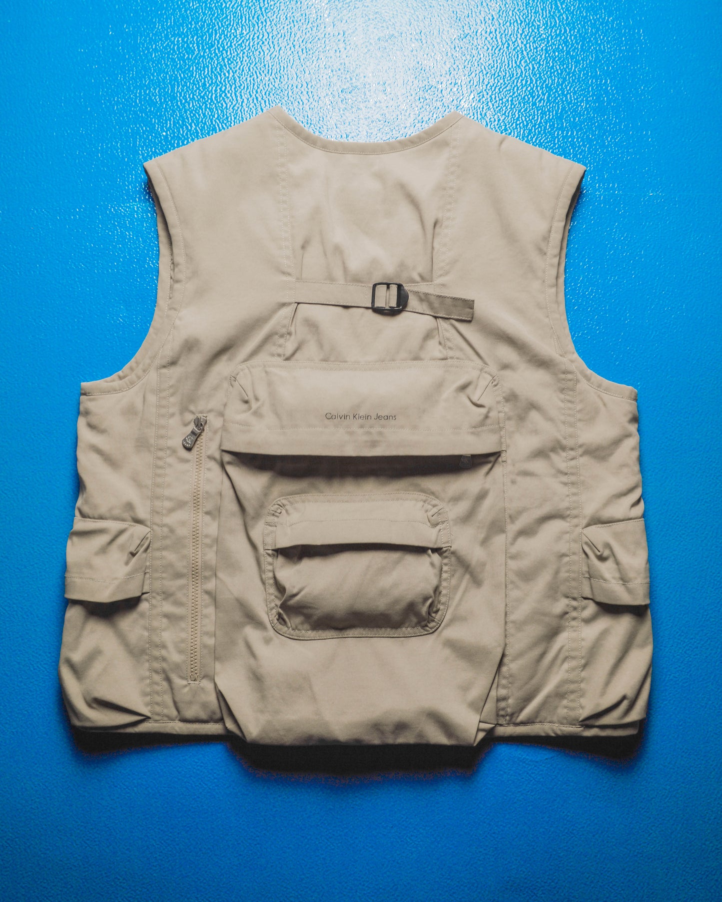 Early 2000s Integrated Backpack  Cargo Tactical Beige Vest (~M~)
