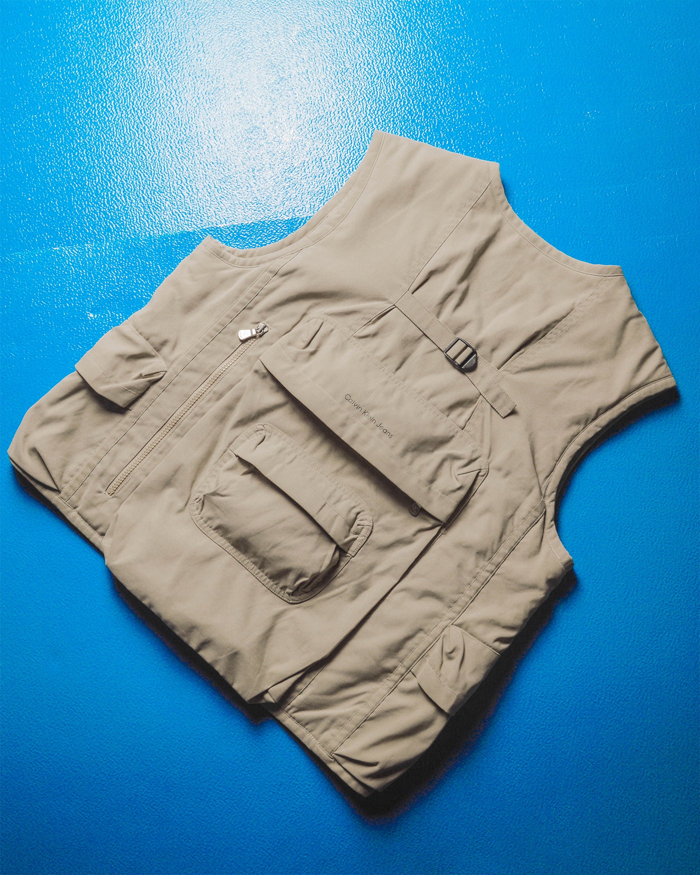 Early 2000s Integrated Backpack  Cargo Tactical Beige Vest (~M~)