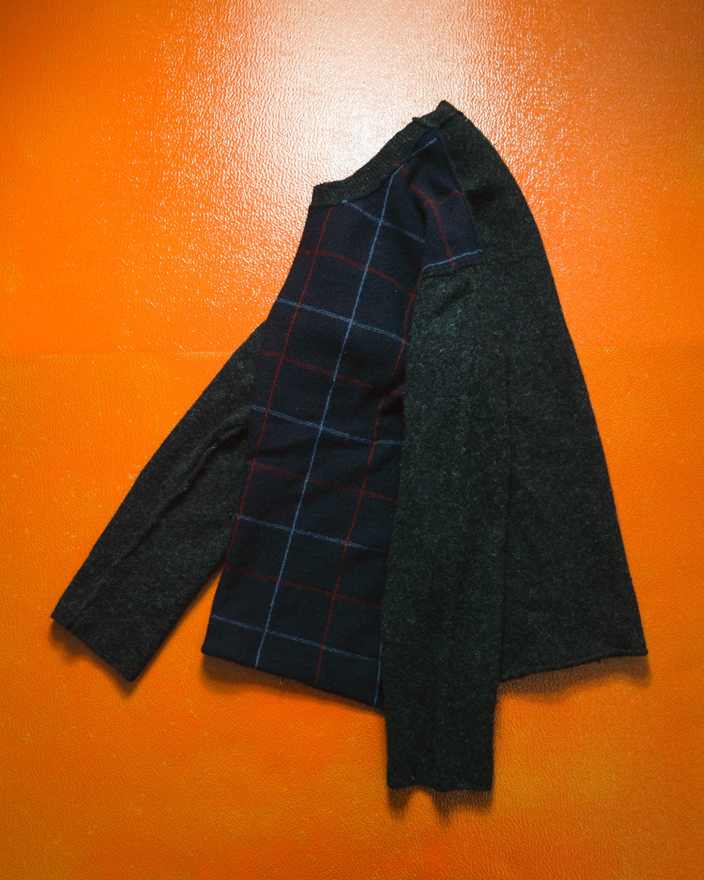 2003 Plaid Front Knit Jumper (M)