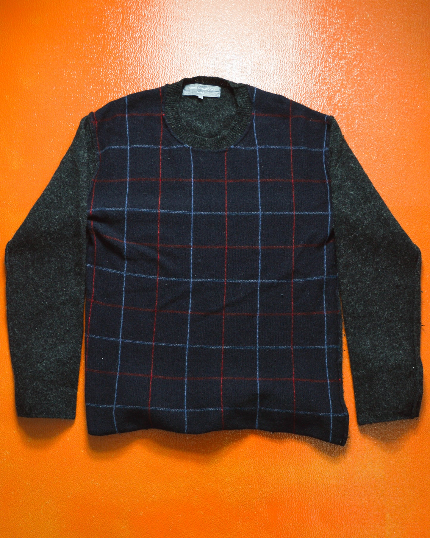 2003 Plaid Front Knit Jumper (M)