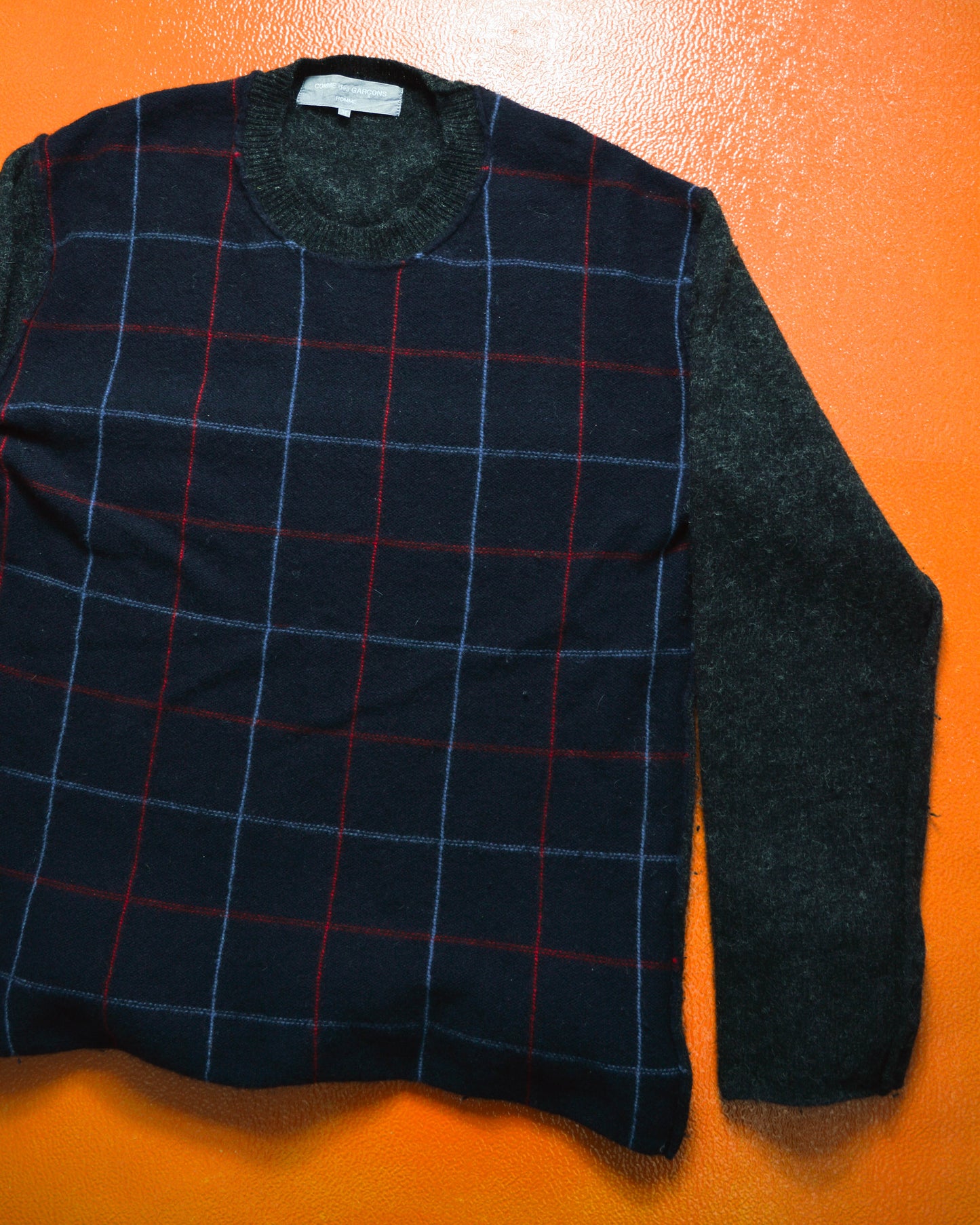 2003 Plaid Front Knit Jumper (M)