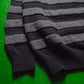 3-D Striped Black Grey Knit Jumper (~M~)