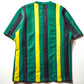 2000 Panelled Green Yellow Black Jersey (~S~)