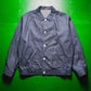 1990 Reversible Navy Blue Chambray  Gingham Jacket (~M~)
