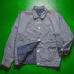 1990 Reversible Navy Blue Chambray  Gingham Jacket (~M~)