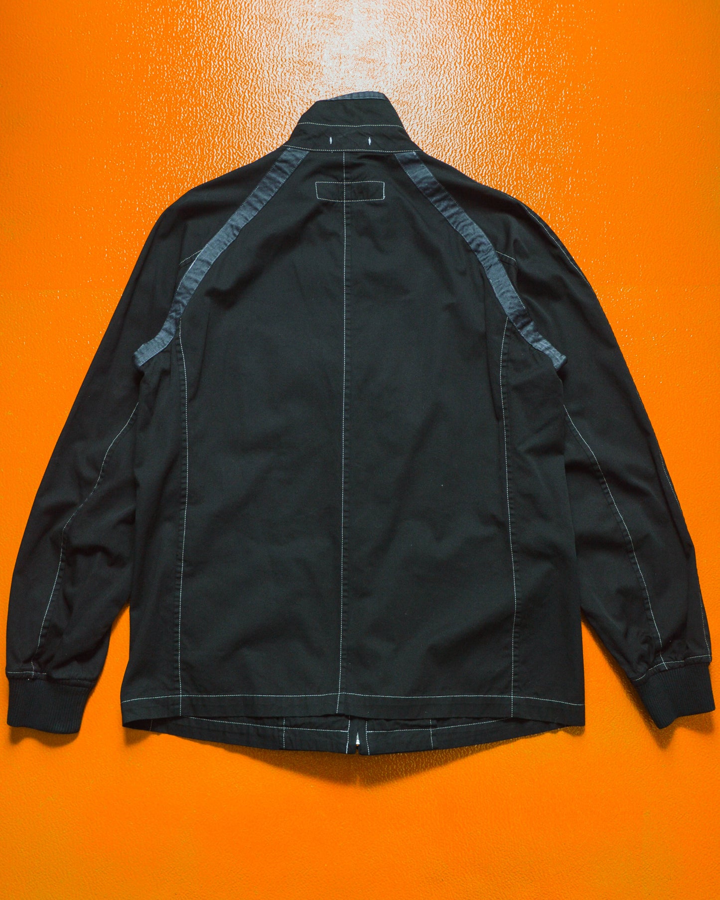 2000 Garment Dyed Contrast Stitch Shoulder Trim Applique Jacket (~M~)