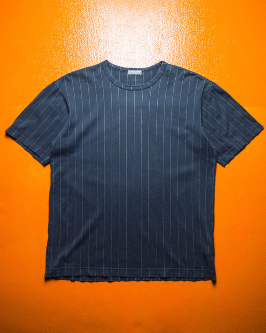 2001 Navy Pinstriped T-shirt (S~M)