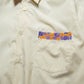 2001 Cream Floral Trim Appliqué Shirt (~L~)