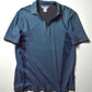 Blue Two Tone Velour Panel Jersey Polo (~M~)