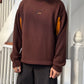 Brown / Orange Mesh Panelled Knit Jumper (M~L)
