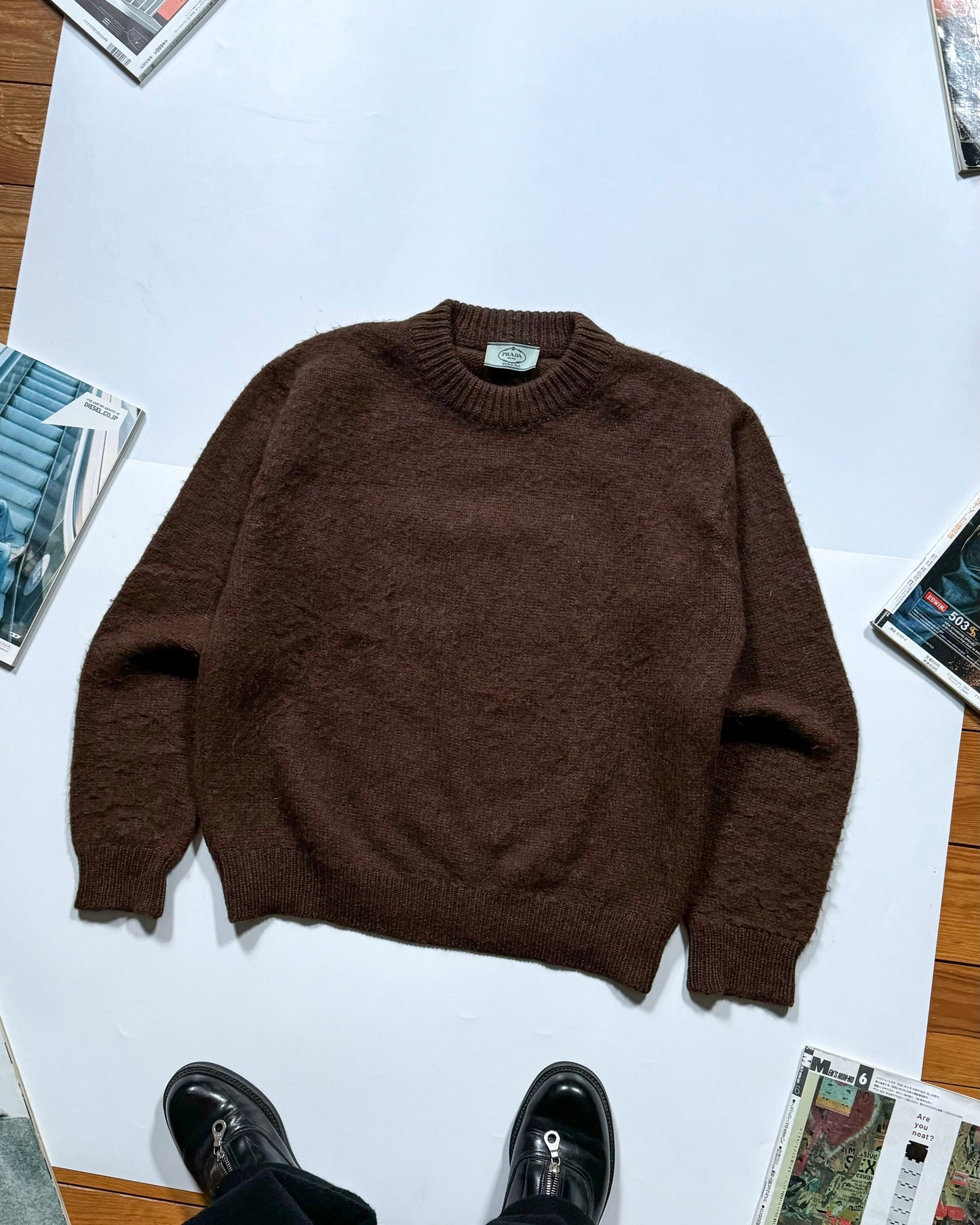 2010 Alpaca Wool Brown Knit Jumper (~L~)