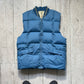 Late 90s Outdoor Blue Square Quilted Puffer Vest / Gilet (~L~)