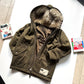 Spring 2000 Faux Fur  Face Full Zip Parka Jacket (~M~)