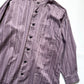 SS1995 Muted Lavender Stroke Style Abstract Stripe Henley Shirt  (S~M)