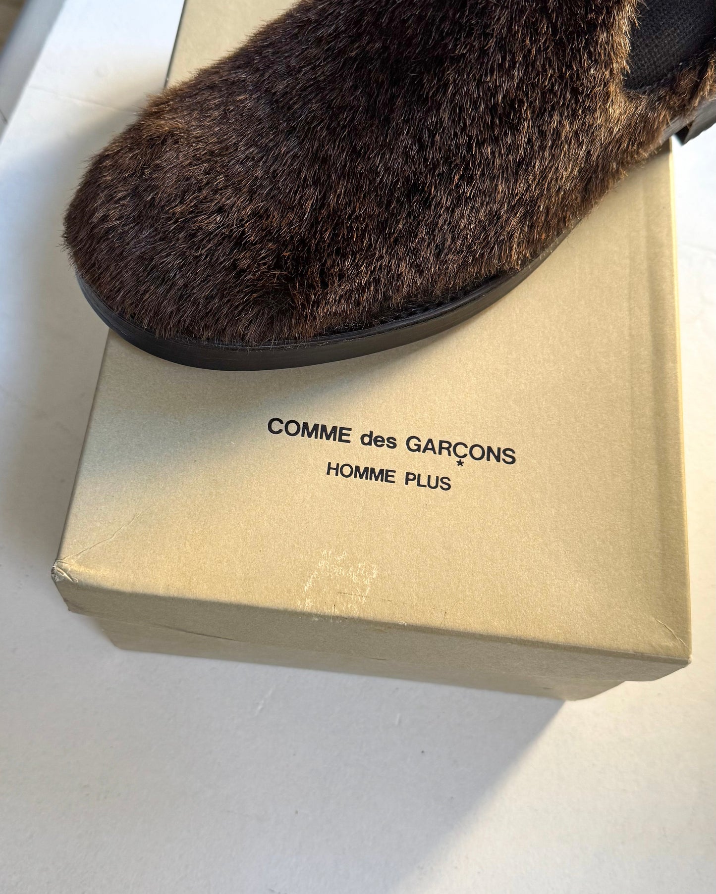 Brown Faux Fur Low Boots (JP28 / UK9)