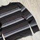 Autumn 2012 Greyscale 3- D Stripe  Knit Sweater / Jumper (S~M)