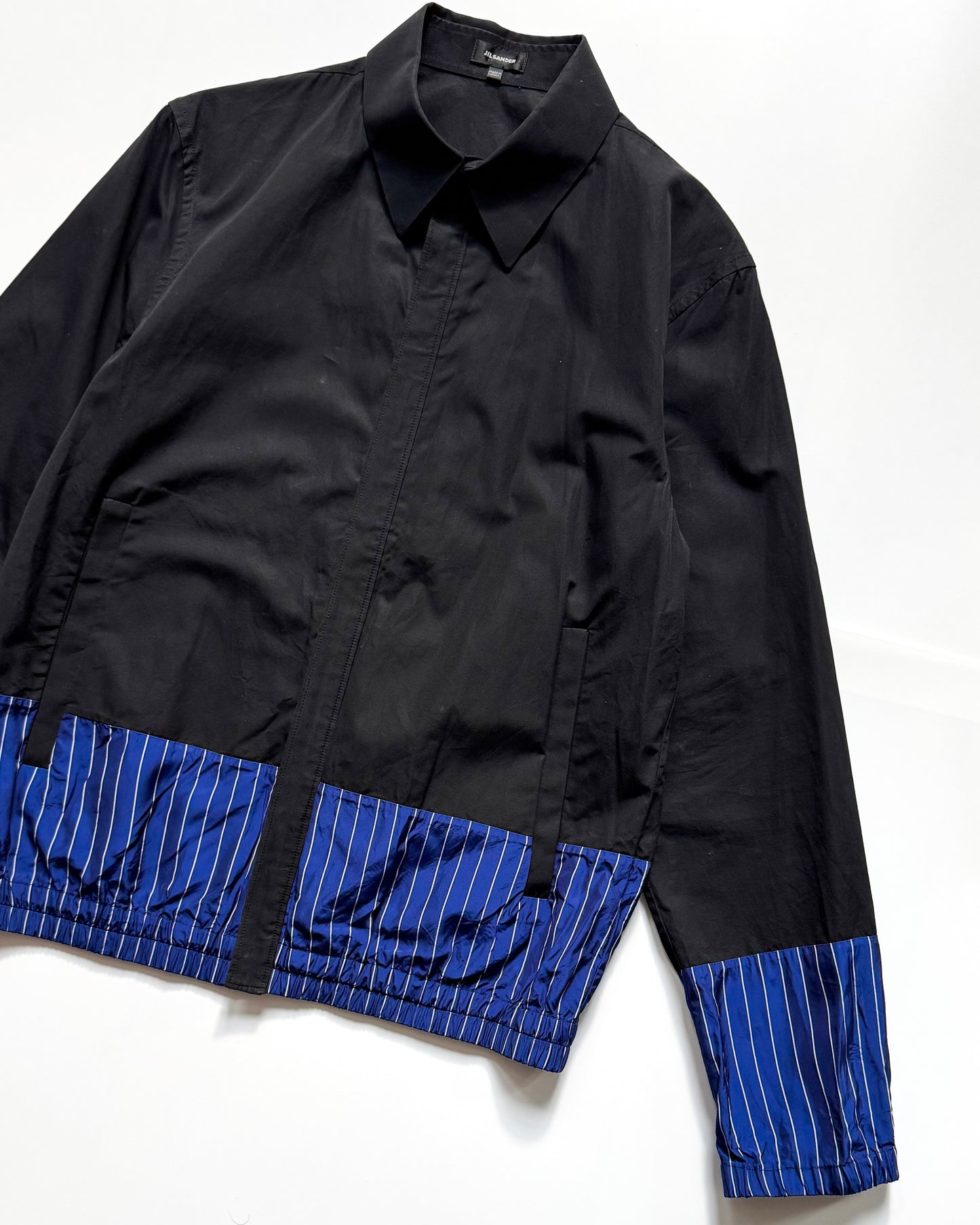 2013 Dual Fabric Blue Striped Panel Jacket (~M~)