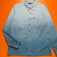 Early 2000s Blue Gradient Long-sleeve Shirt (~L~)