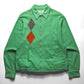 90s Mint Green Diamond Panel Work Jacket (~S~)