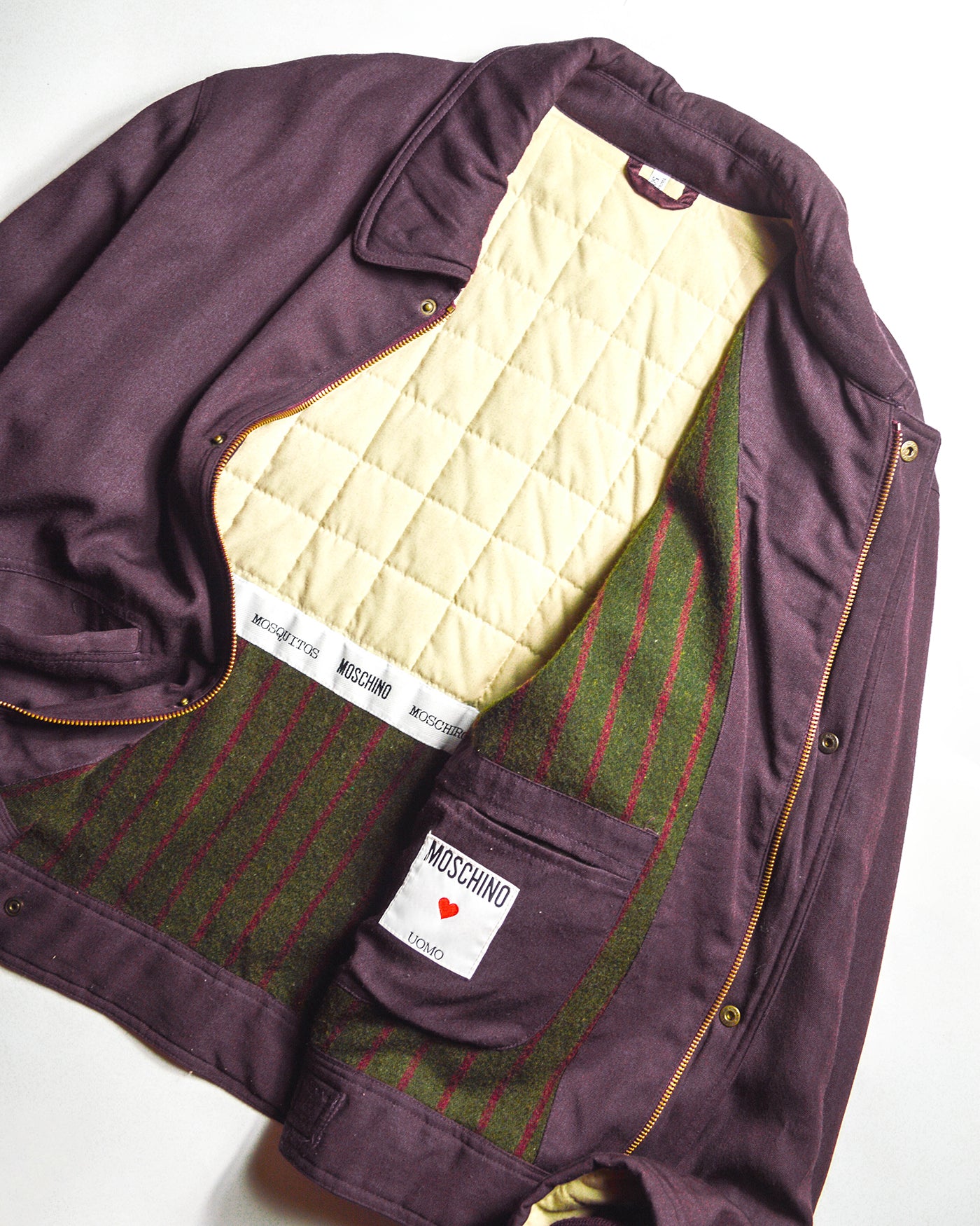 80s Plum Purple  Padded Work Jacket (~L~)