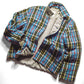 Reversible 1997 White Label Blue Plaid Jacket (~M~)