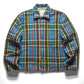 Reversible 1997 White Label Blue Plaid Jacket (~M~)