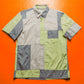 SS04 Mint / Grey Patchwork Shirt (S~M)
