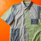 SS04 Mint / Grey Patchwork Shirt (S~M)