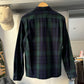 2005 Cargo Patch Pocket Panel Green Navy Plaid Shirt  (~M~)