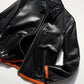 1999 Perforated Orange Trim Leather Jacket (~M~)