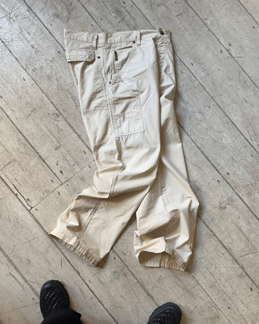 Early 2000s Cream Lightweight Front Carpenter Pants  (31~33)