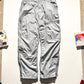 Early 2000s Light Grey Asymmetrical Cargo Tech Pants (33~36)