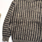 AW86 Grey Vertical Striped Knit Sweater / Jumper (~L~)
