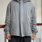 Heather Grey Windbreaker Style  Jacket (L)