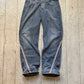 Early 2000s Red/Green Striped Wrap Around Jeans  (30 + 36 + 38 )