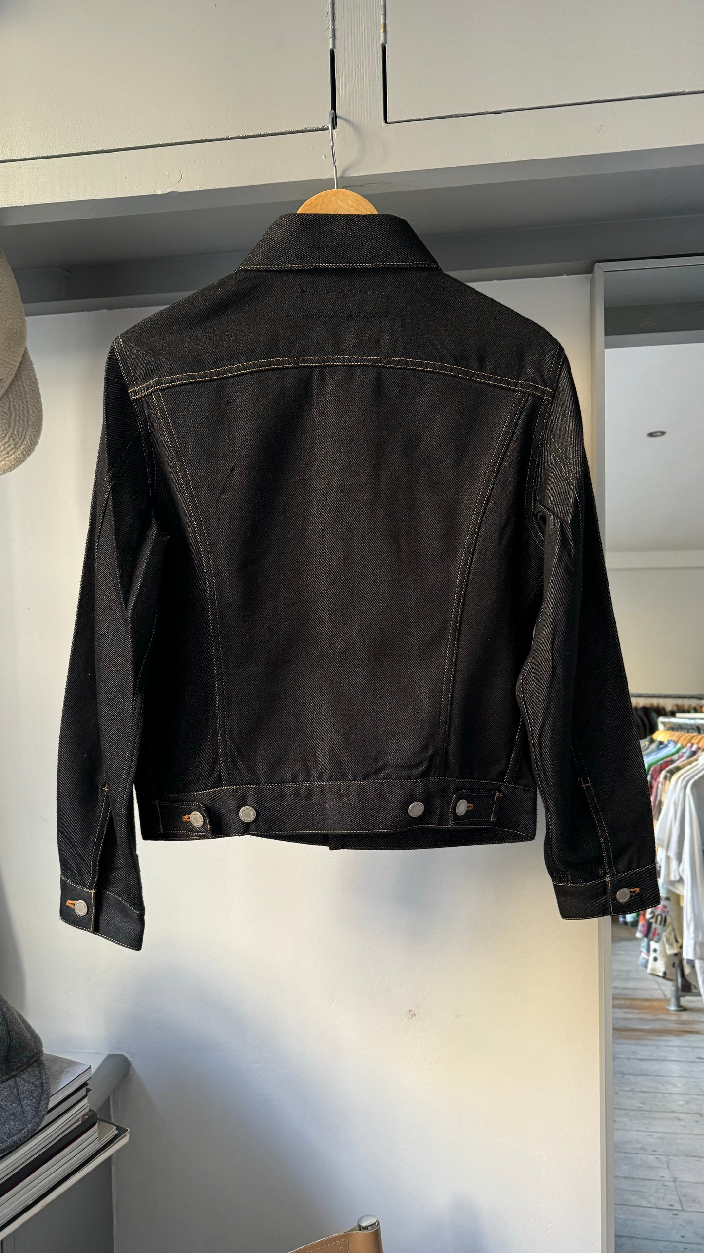 CdG Homme 2001 Supple Denim Knit Trucker Jacket