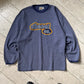 90s Stroke Logo Heather Blue Lightweight Jumper (L~ XL)
