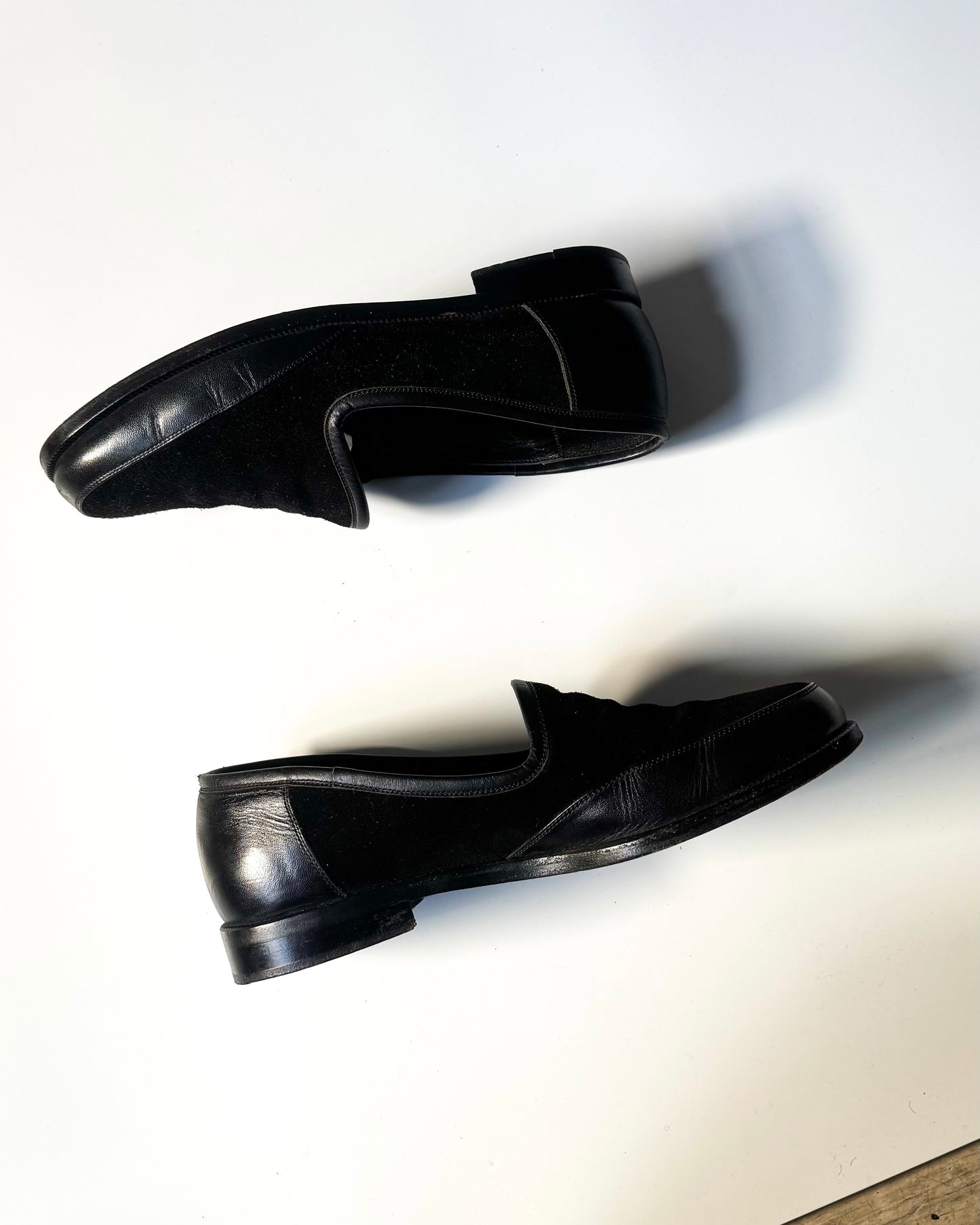 Mid 90s Sleek Suede / Leather Loafers  (JP26 / UK7.5)