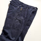 90s Washed Navy Front Carpenter Style Detail Pants  (30~32)