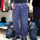 90s Washed Navy Darted Cargo Pants (29~31)